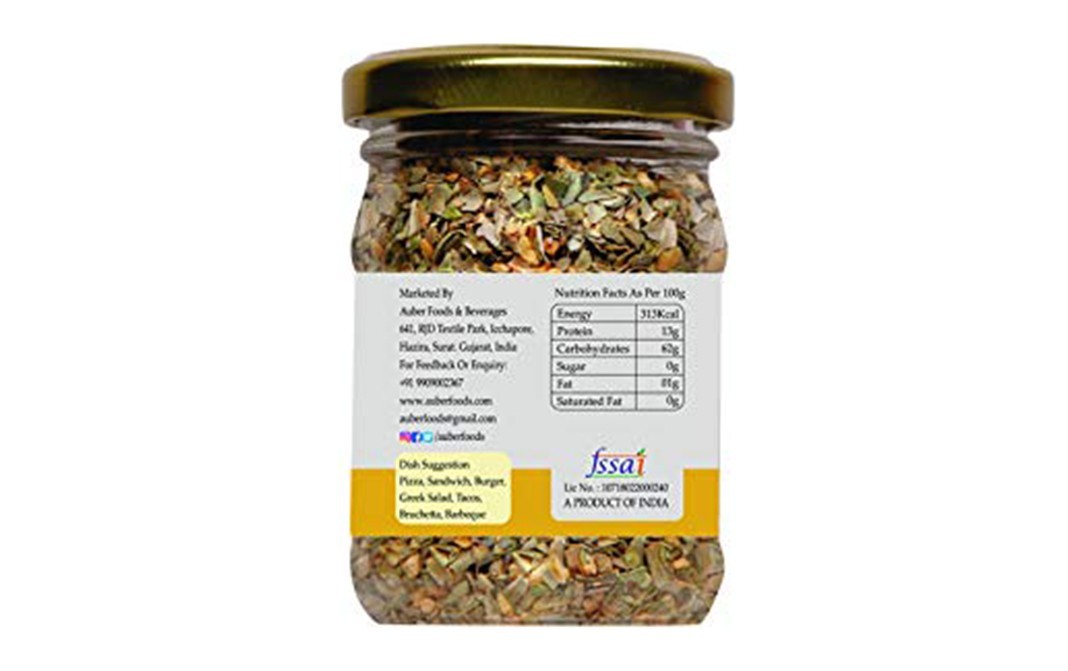 Auber Oregano Spice Mix    Glass Jar  45 grams
